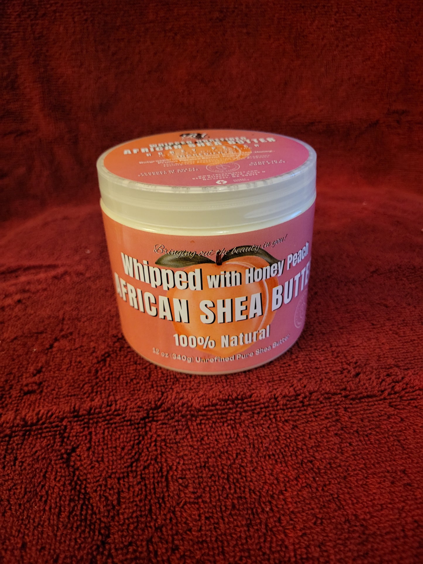 African Shea Butter Honey Peach 12oz
