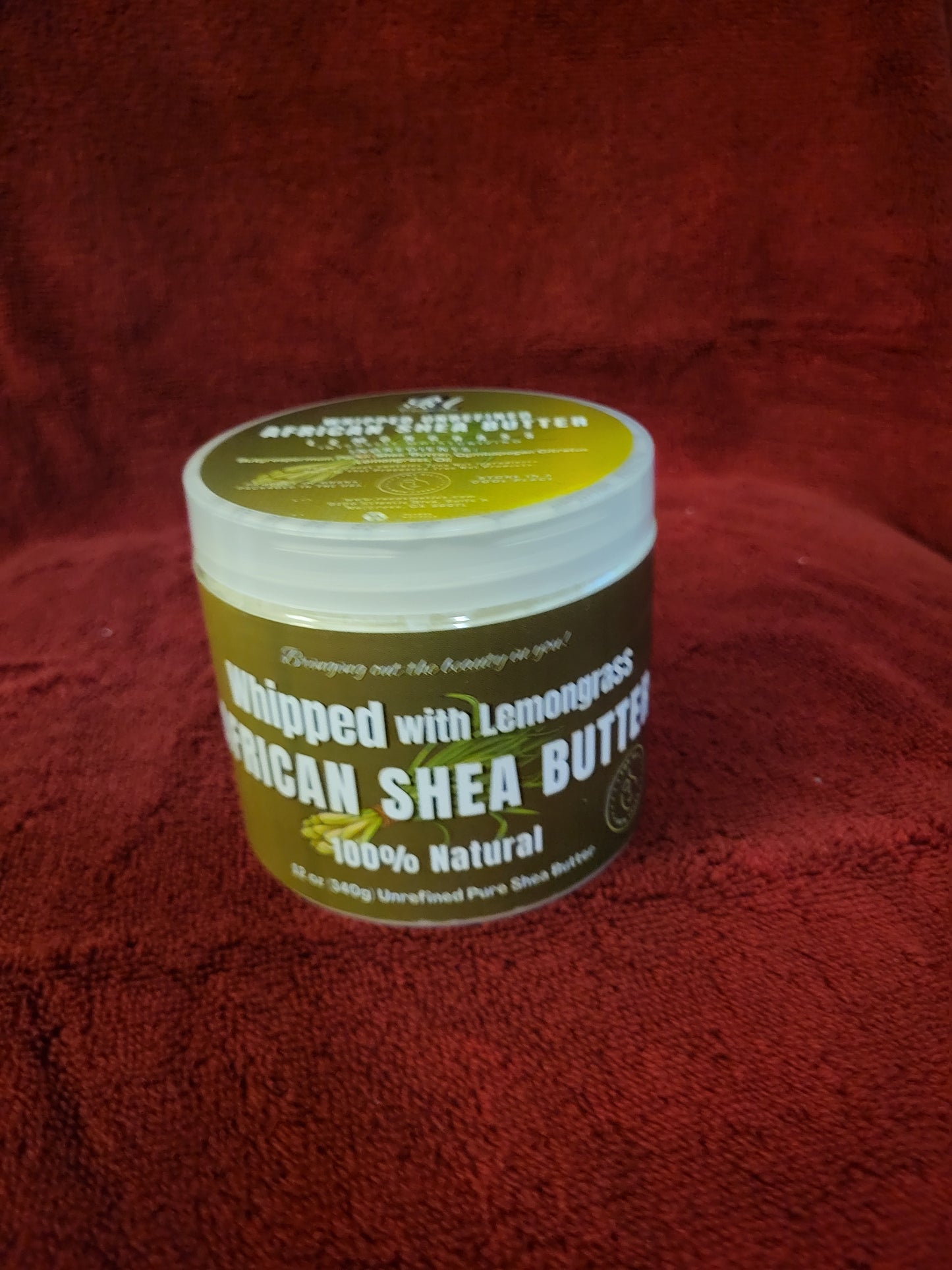 African shea butter with Lemongrass 12oz