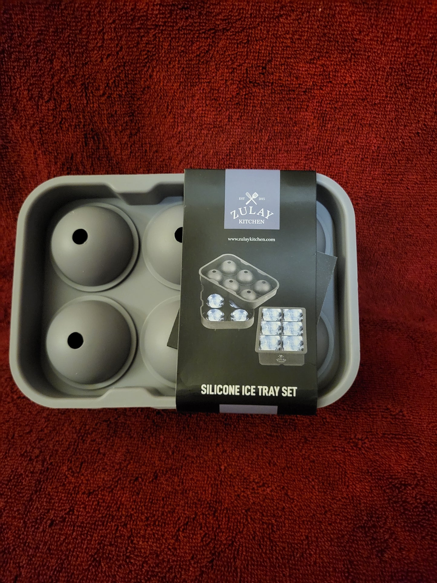 Zulay Silicone Ice Tray Set
