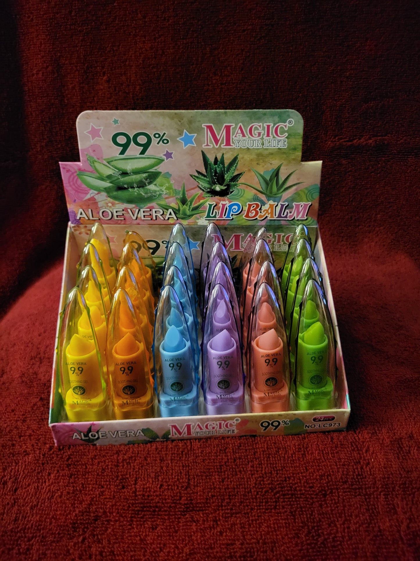 99% Aloe Vera Magic Lip Balm-- $2.00 each