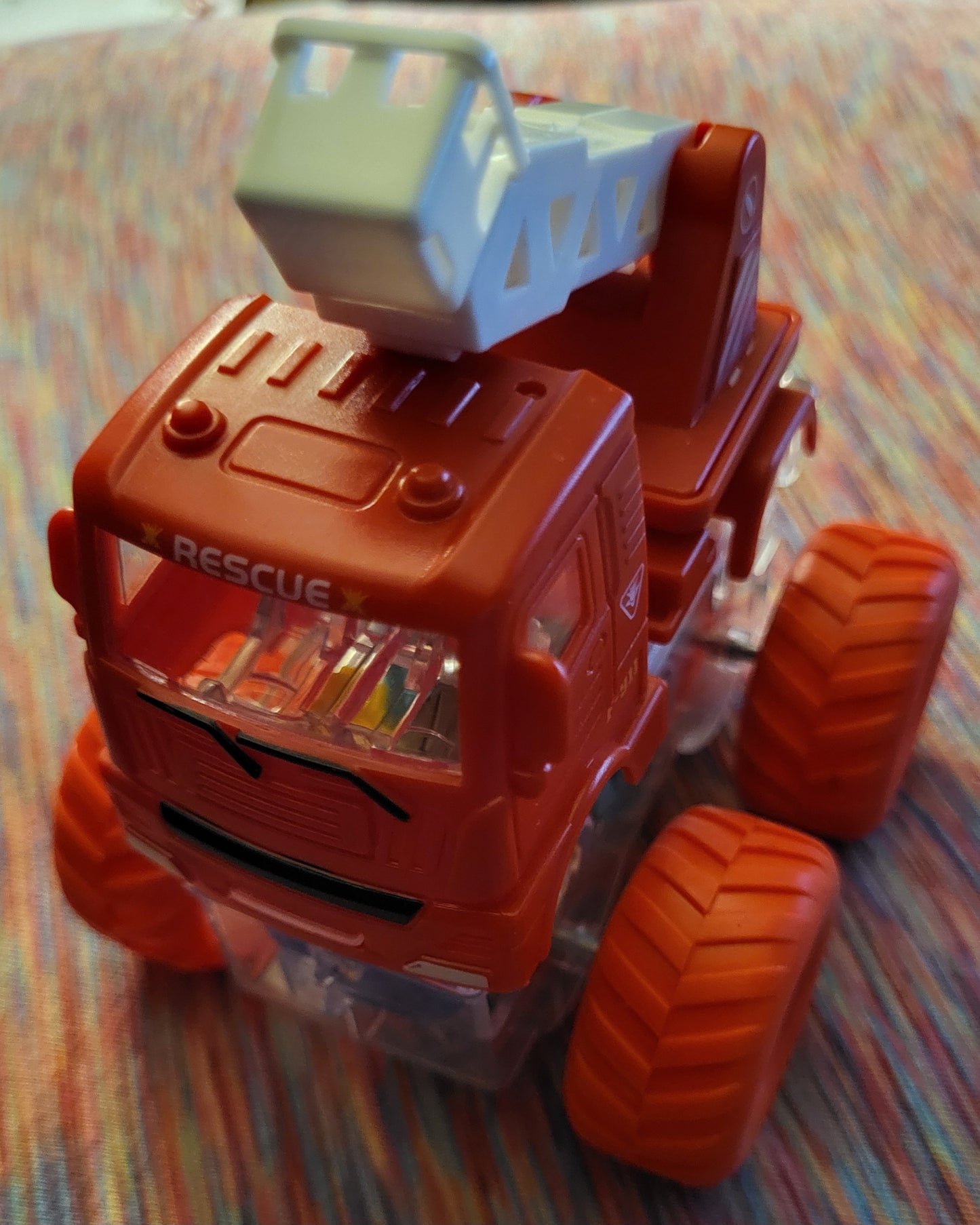Toy--Light Up Red Gear Racer