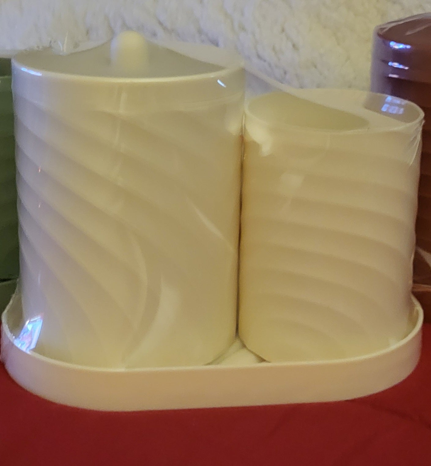 Bathroom Organizer 3 Piece Ivory