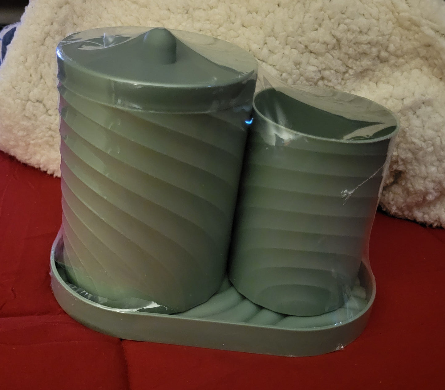 Bathroom Organizer 3 Piece Sage Green
