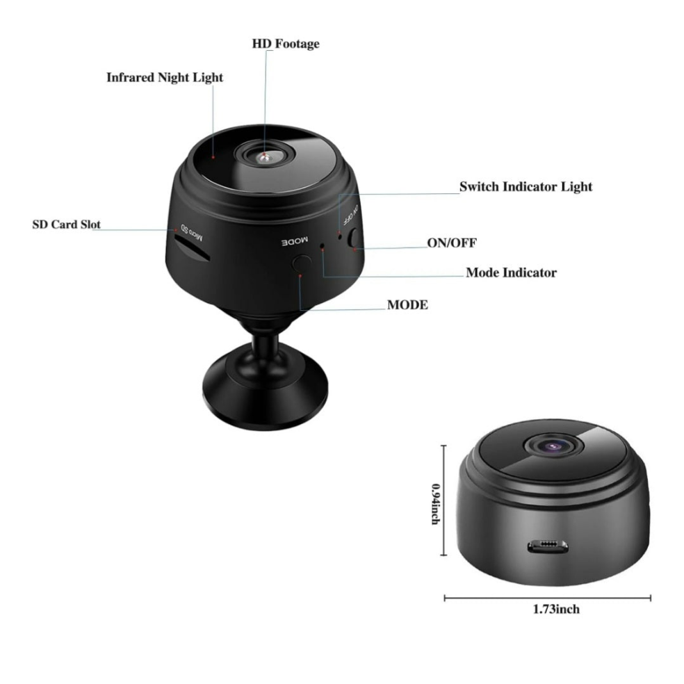 Mini Smart 1 Piece Security Camera