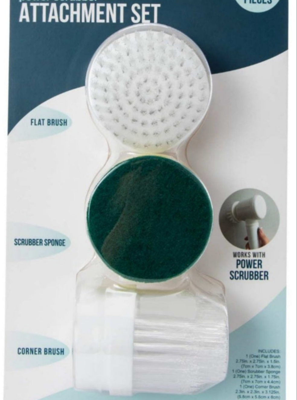 Power Scrubber Brush Replacement Heads
