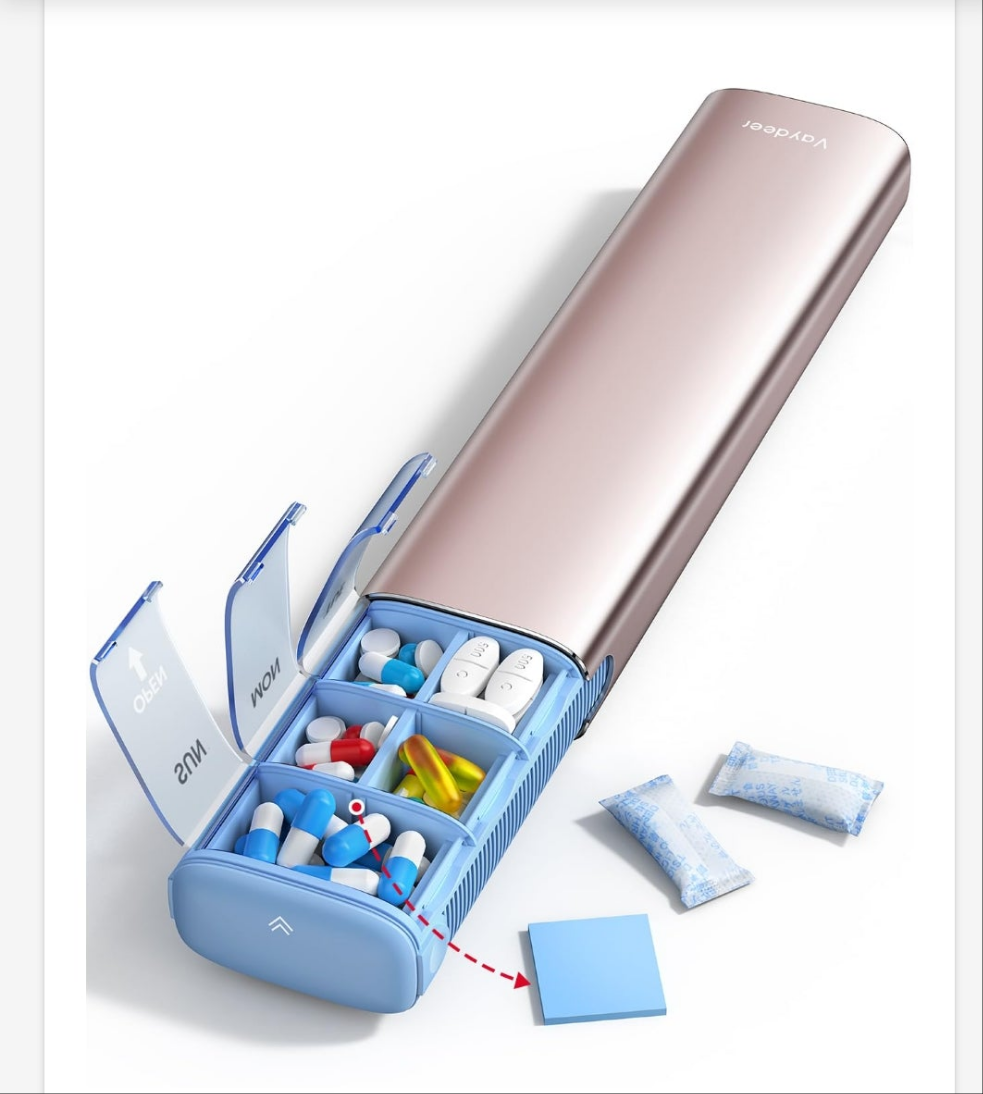 Vaydeer 7 Day Weekly Pill Organizer