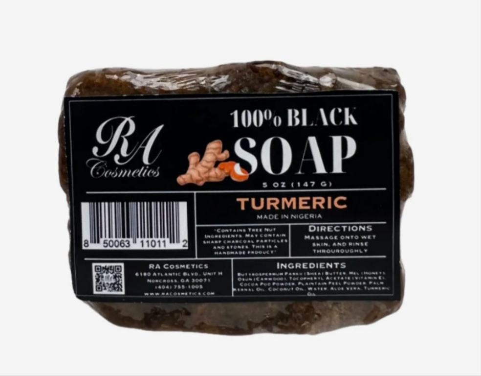 African Black Soap with Tumeric Oil 5oz