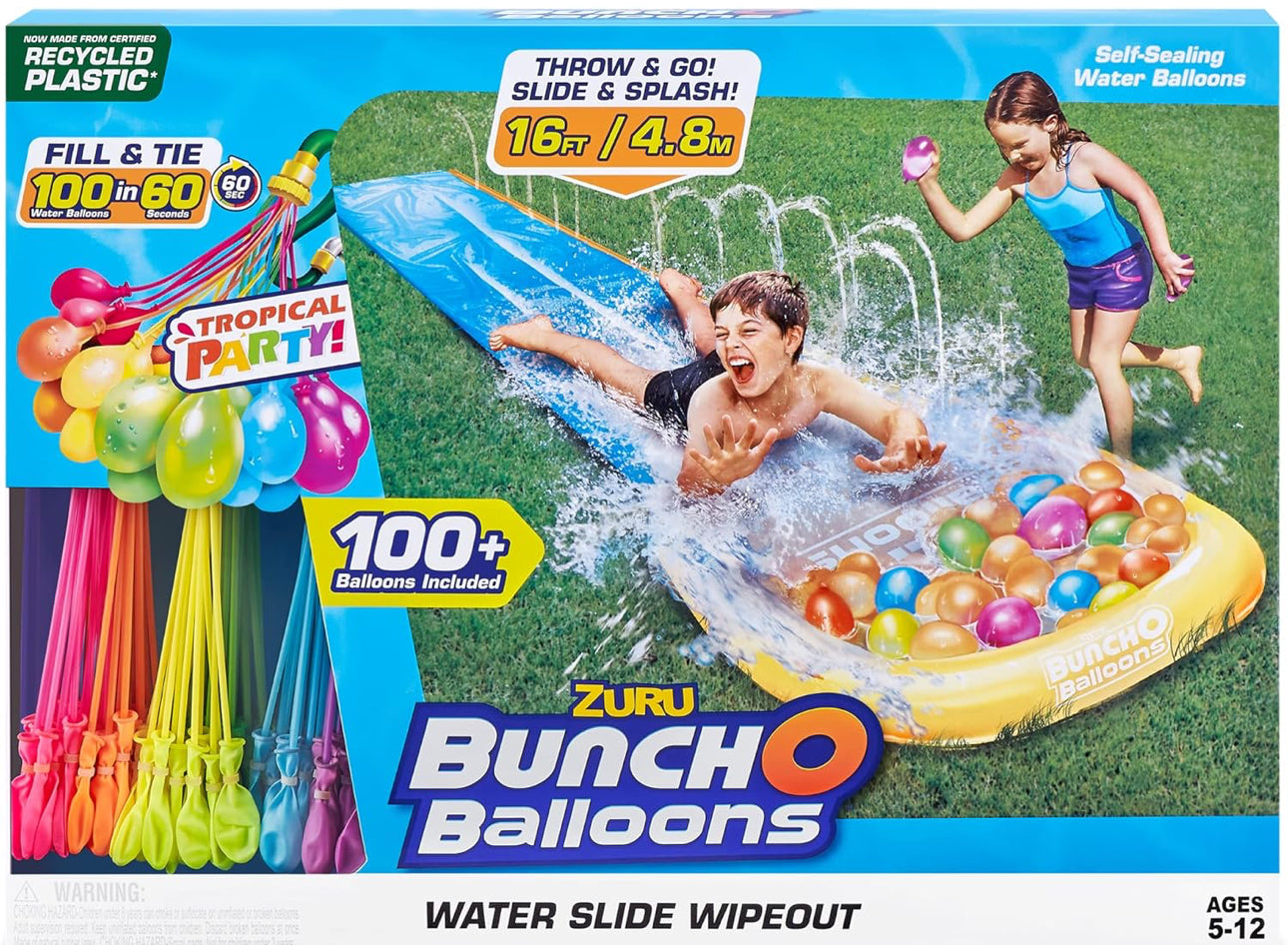Bunch O Balloons Tropical Party Water Slide Wipeout 1x