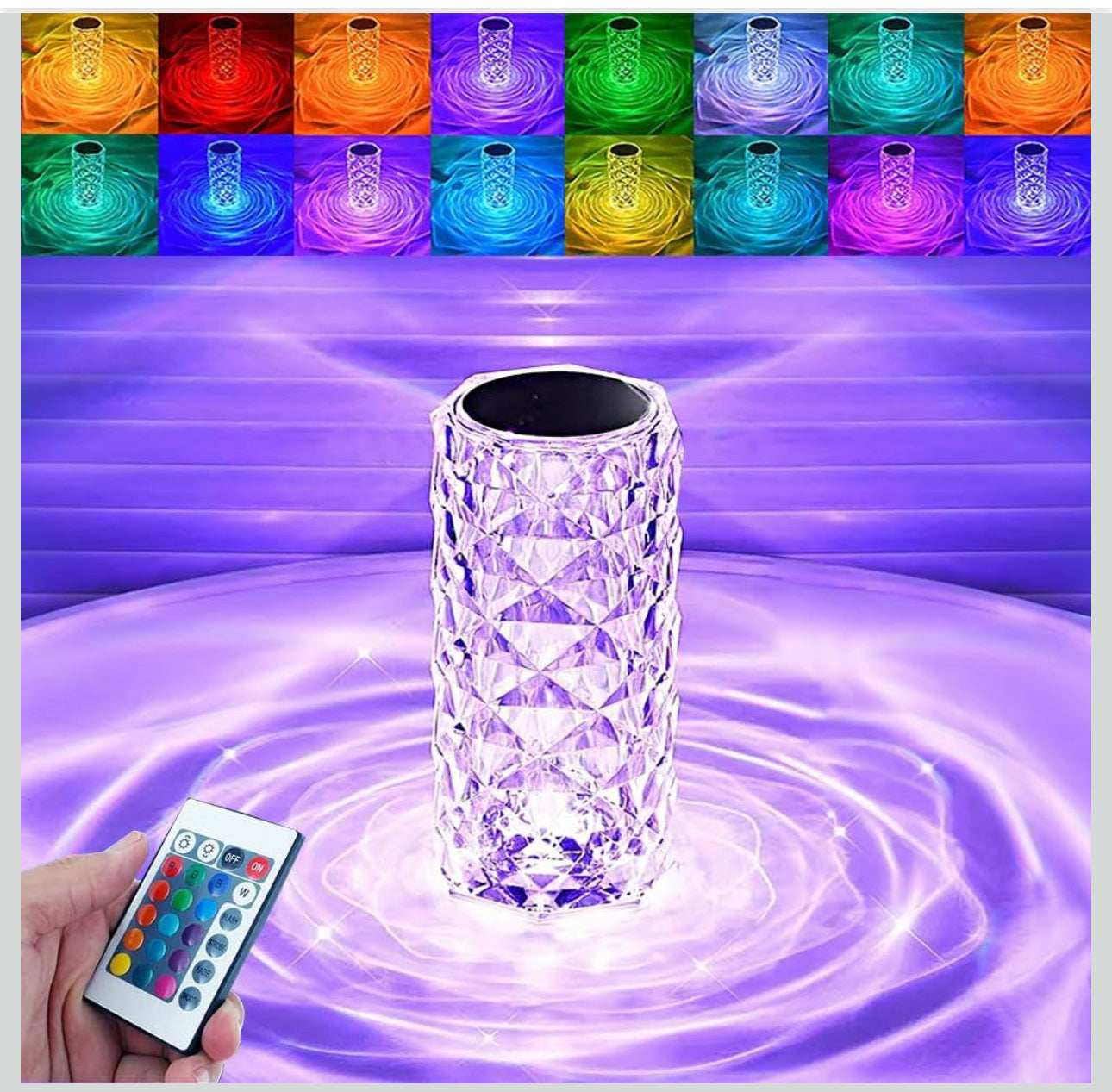 -001 New Item LED Crystal RGB Decorative Lamp