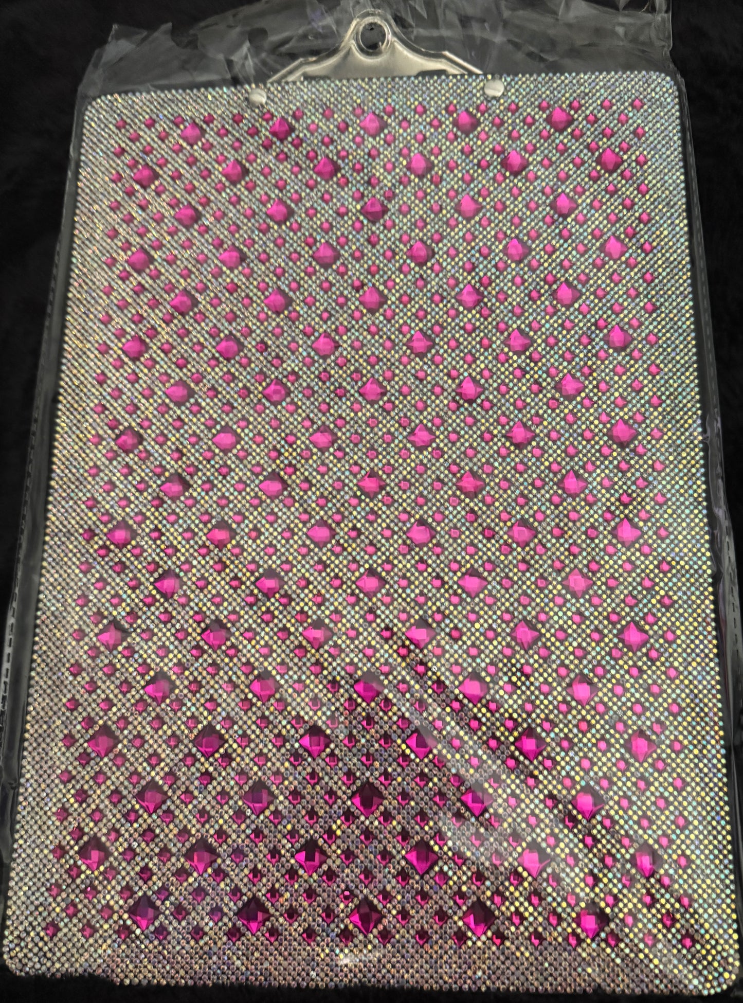 -001 Jacqueline Kent Design Pink Studded Clipboard