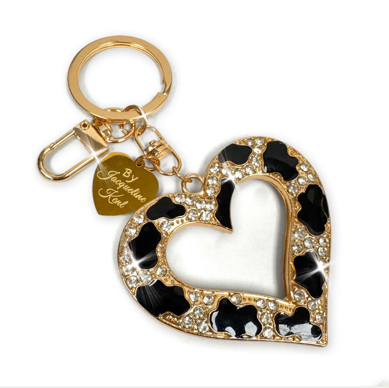 1 Jacqueline Kent Leopard Heart Key Or Purse Charm