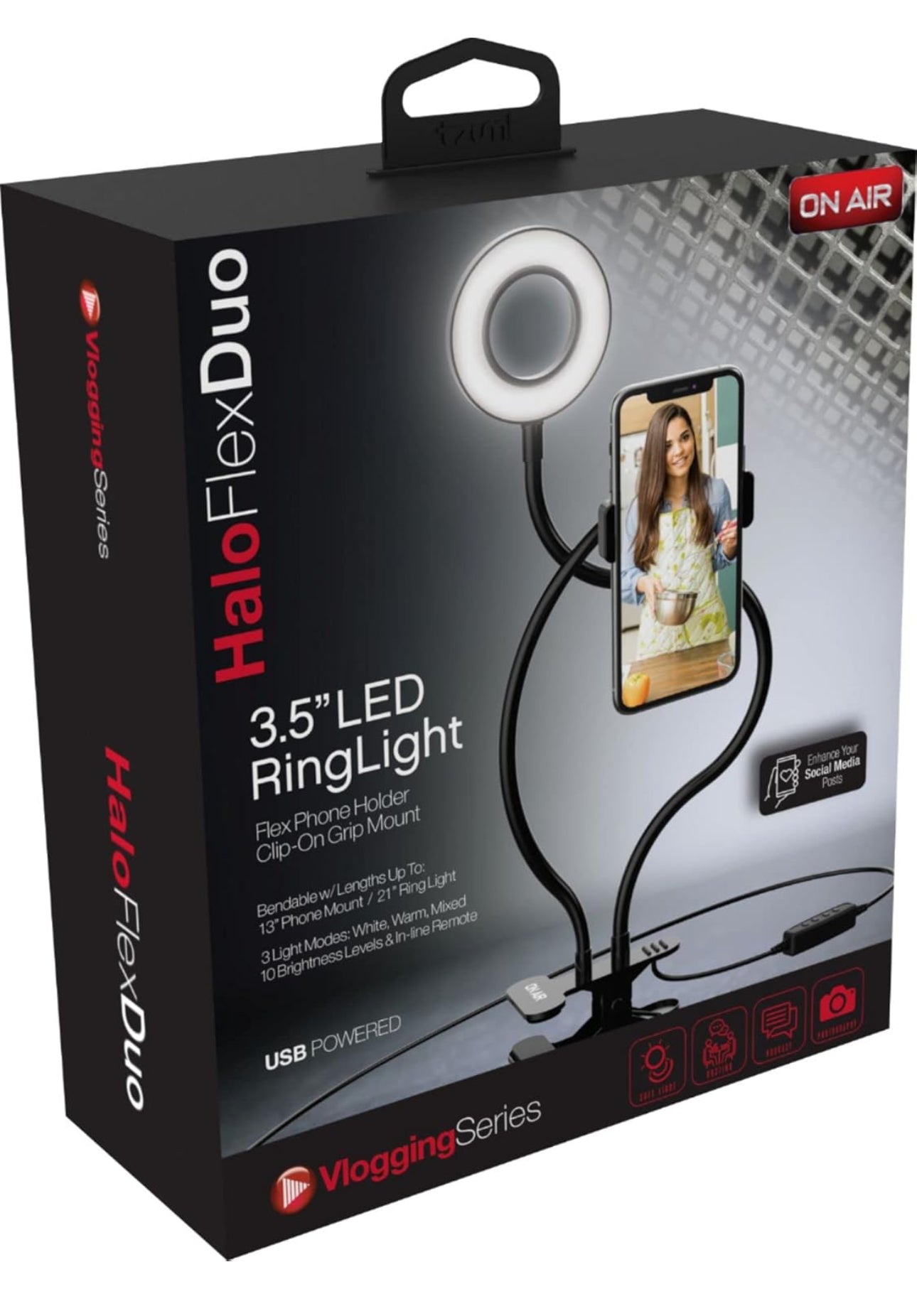 3.5” LED Ring Light Great For Social Media Use