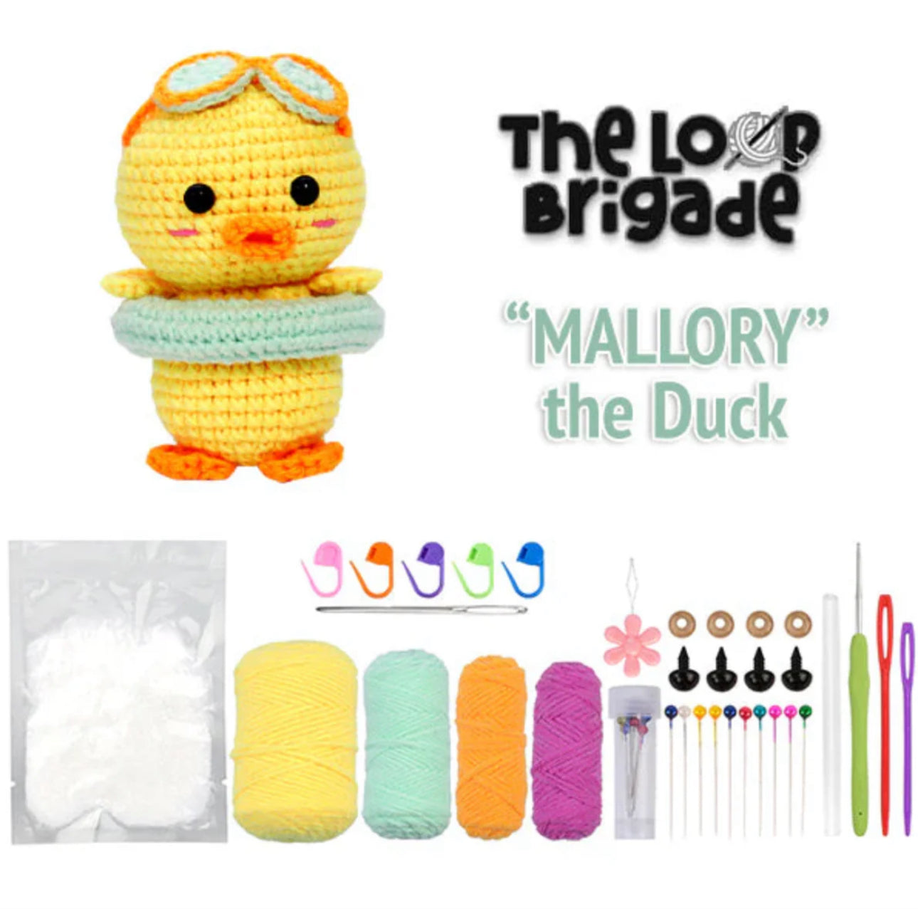 Crochet Kit For Beginners “Mallory the Duck”