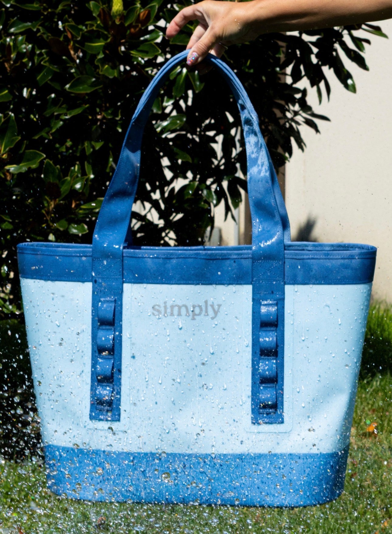 Simply Southern Tough Tote Blue