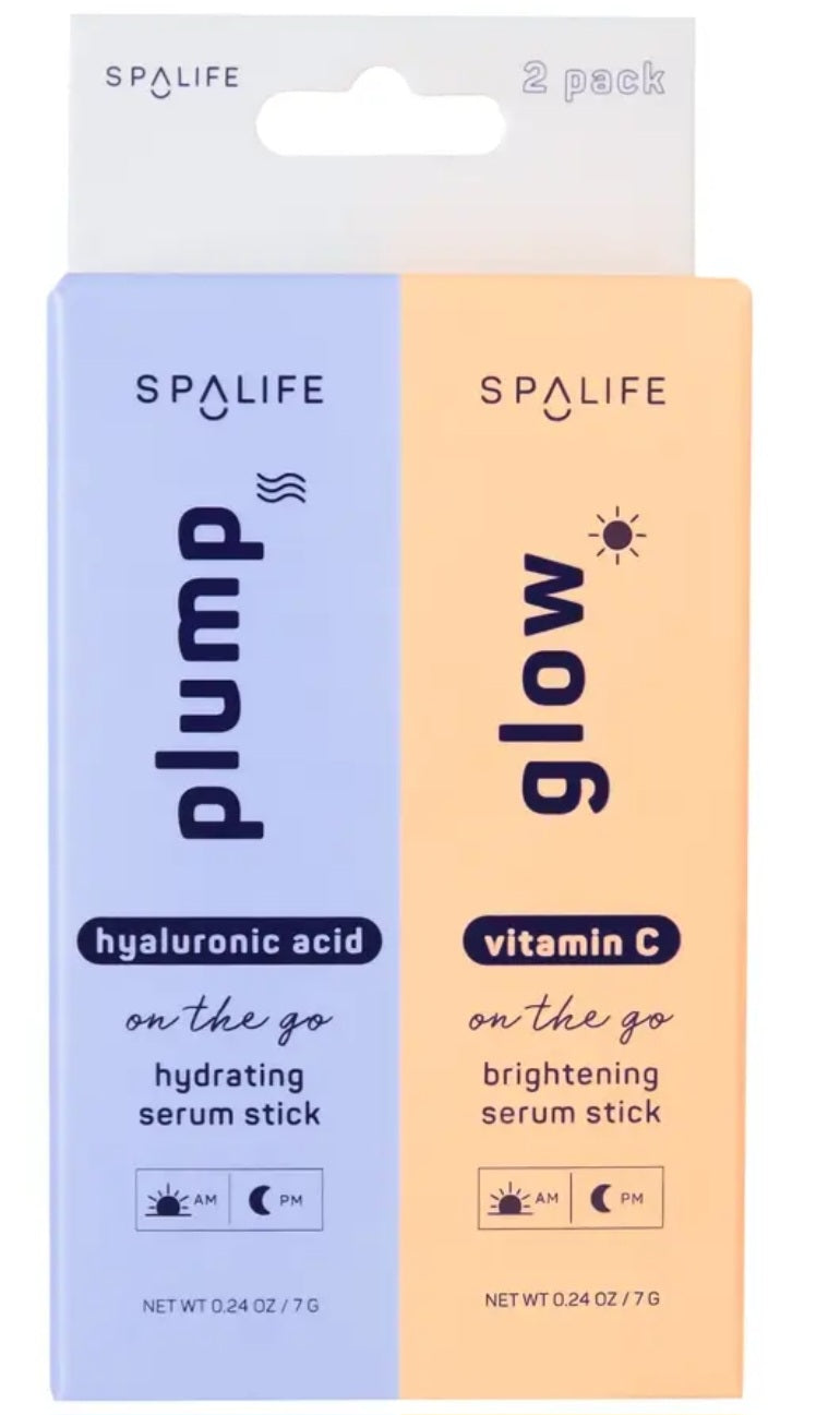 Spa Life Plump & Glow Facial Serum Stick 2 Pack