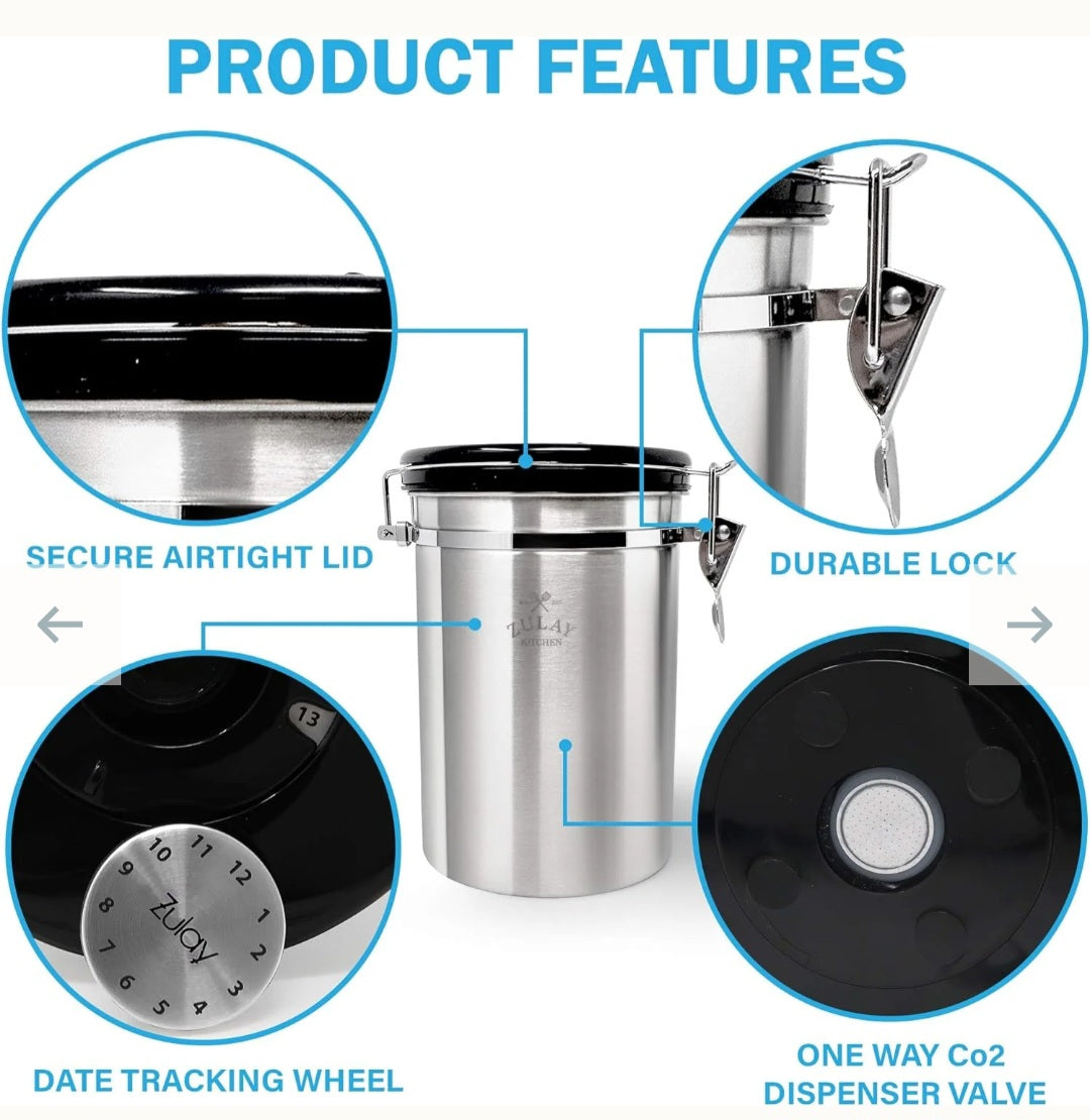 Zulay Coffee Canister