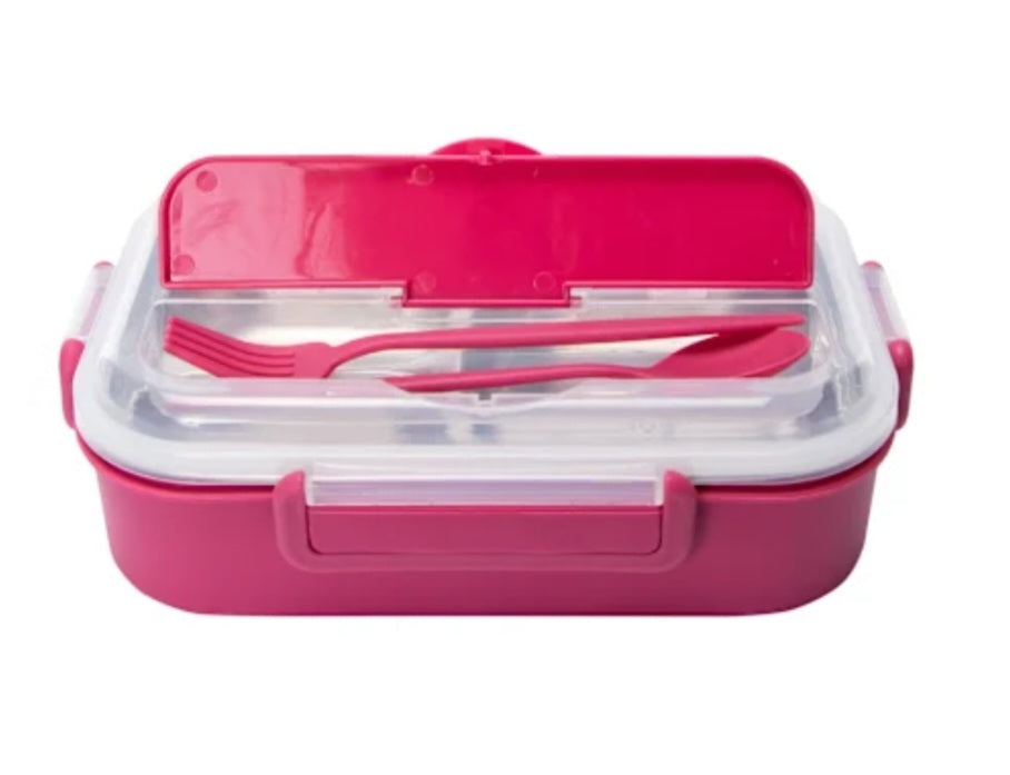 Bento Box Stainless Steel 4 Piece Lunchbox 9.5in x 6.7in