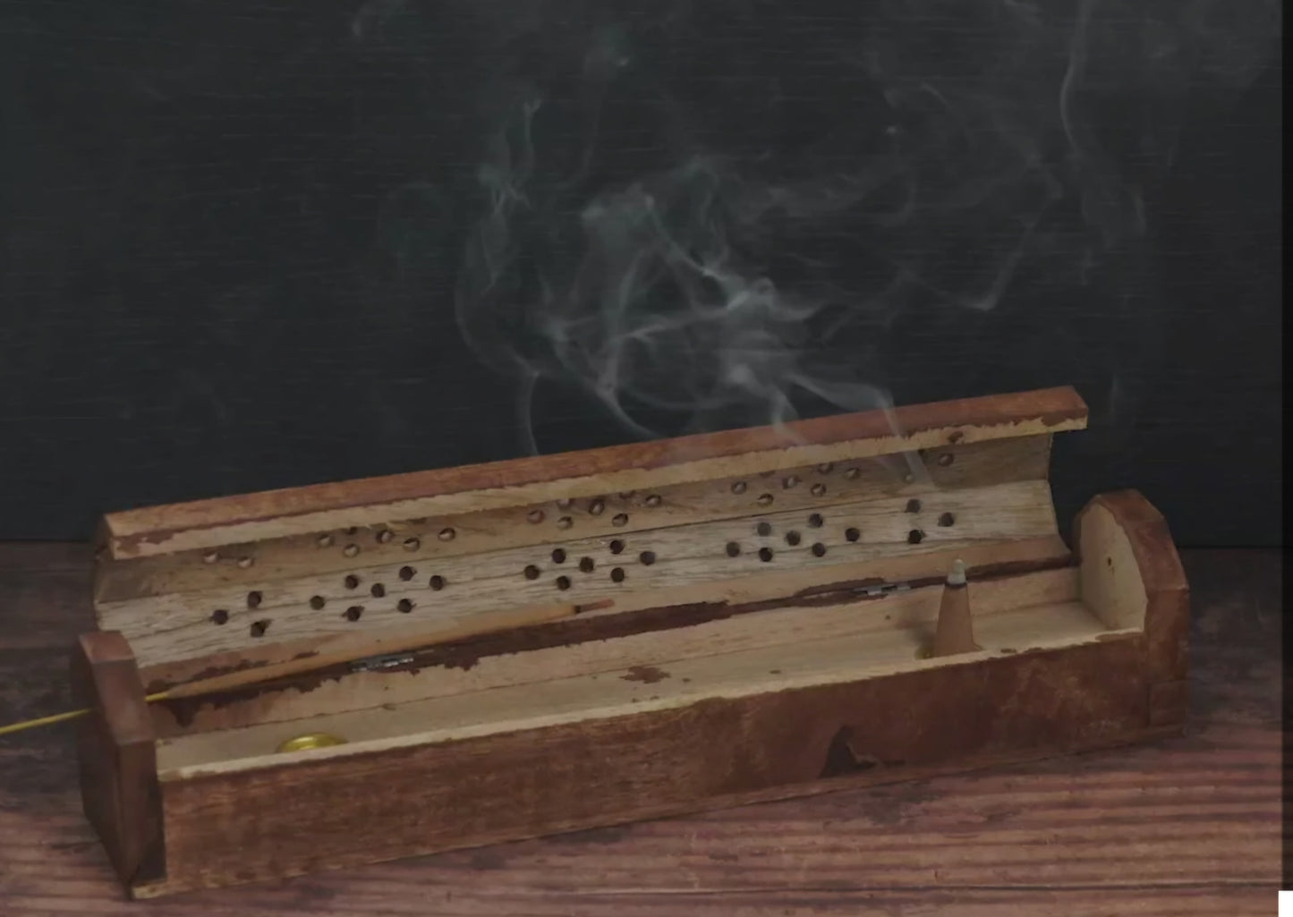 Wooden Incense Box Serenity 10 Coastal Flora Incense Included