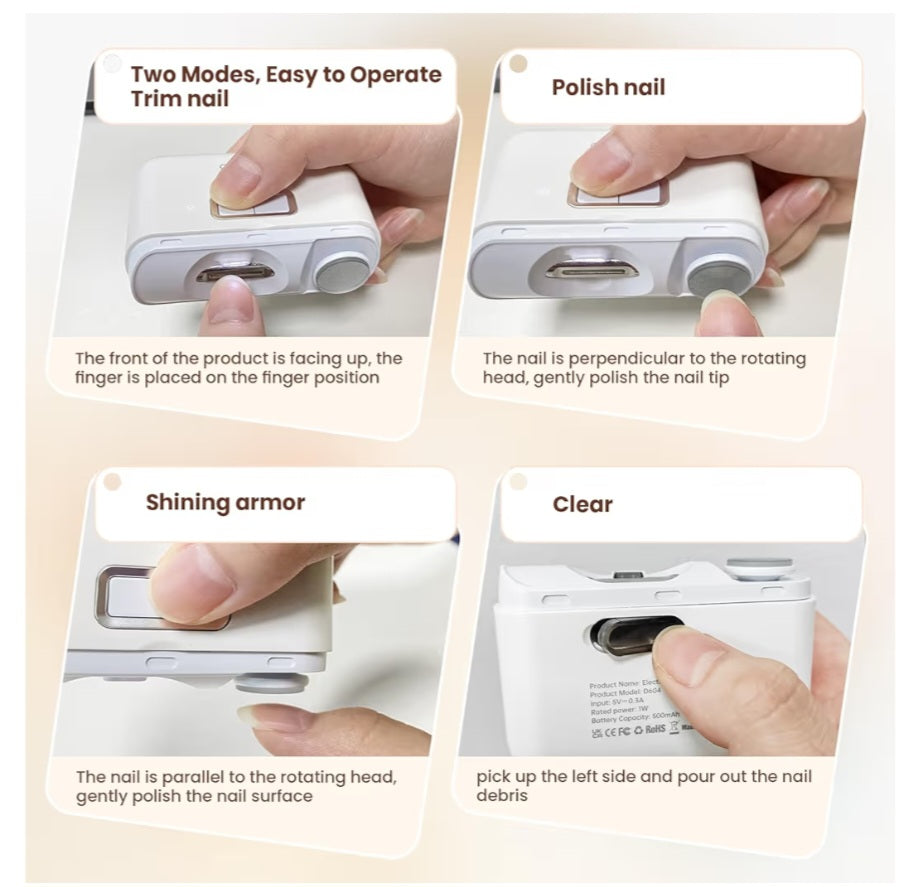 -001 NEW ITEM- Electric Nail Clippers/Polisher