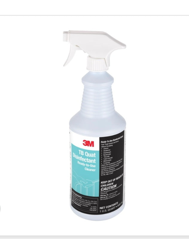 -001 NEW ITEM-3M TB Quat Disinfectant, Ready-To-Use Cleaner, Deodorizer, Disinfectant