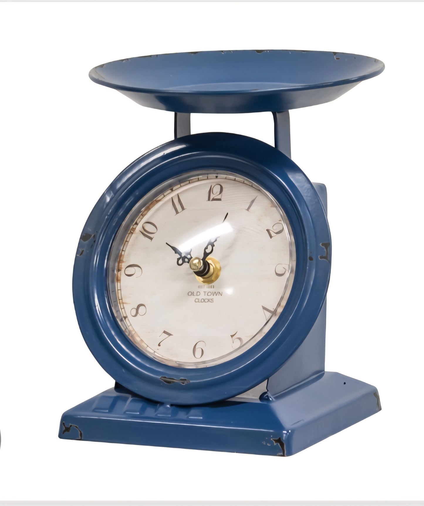 -001 NEW ITEM Vintage Navy Old Town Scale Clock
