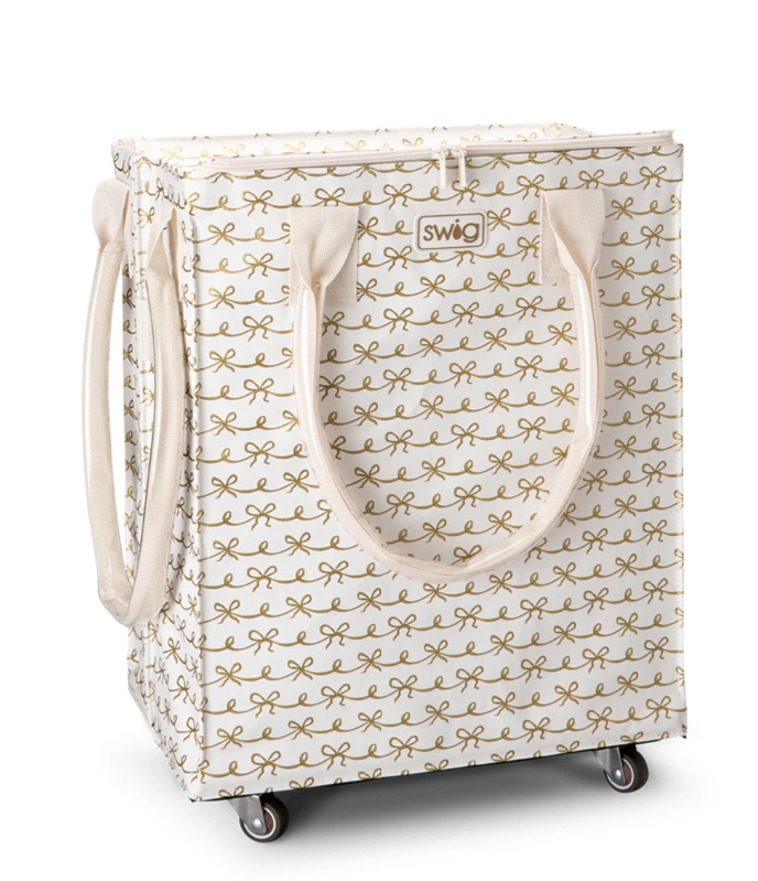 SWIG Life's Mega Rolling Tote Bag-PRETTY IN PEARL