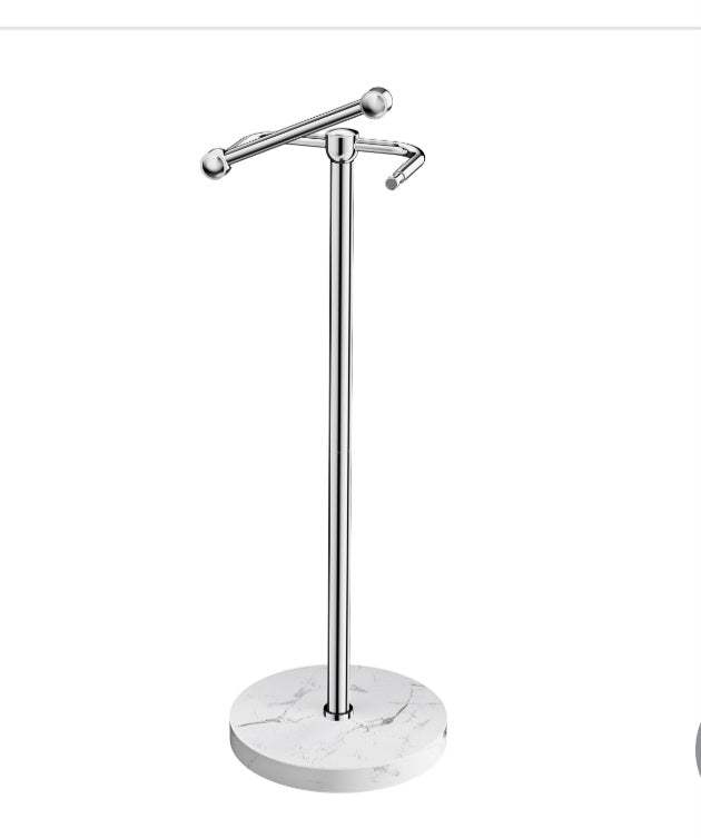 RARXTR Toilet Paper Holder Stand with Modern Marble Base