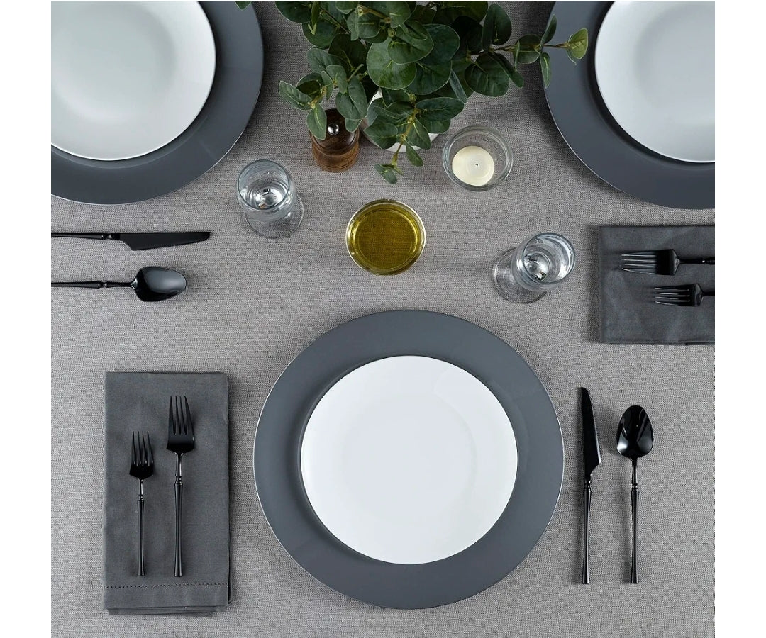 Silver charger plates Set of 6