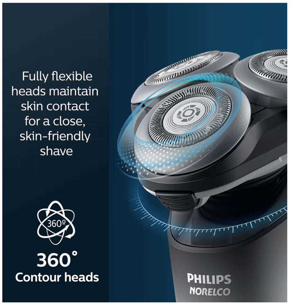 Philips Norelco Shaver 5000X, Rechargeable Wet & Dry Shaver with Precision Trimmer and Storage Pouch