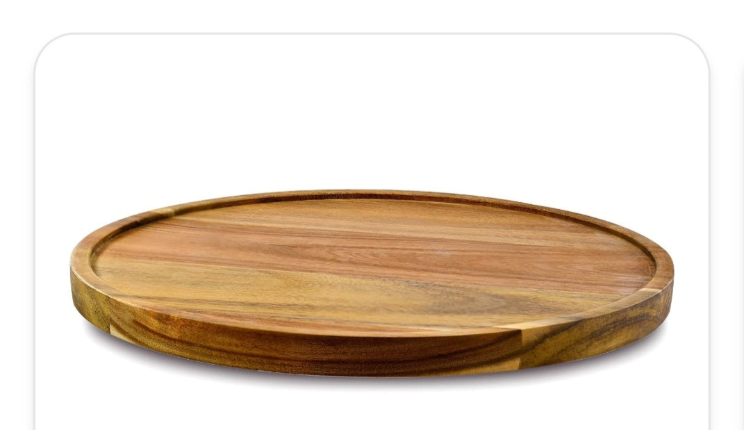 Acacia Wood Lazy Susan- 14"
