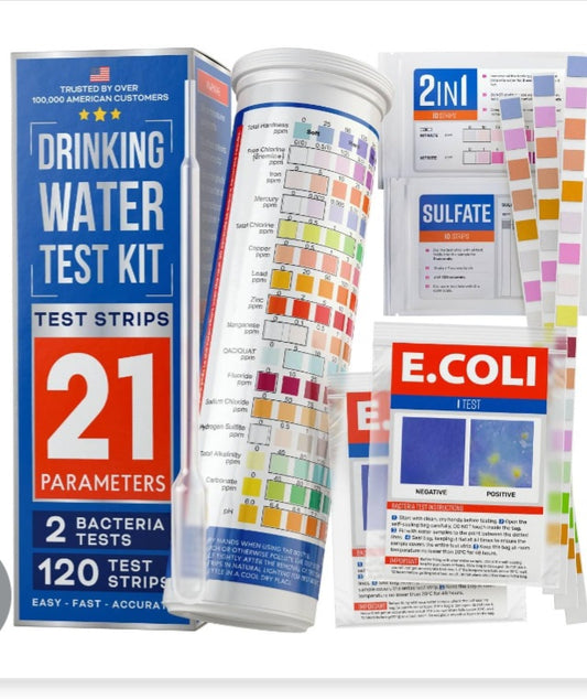 -001 NEW ITEM- Drinking Water Testing Kit 120 Strips
