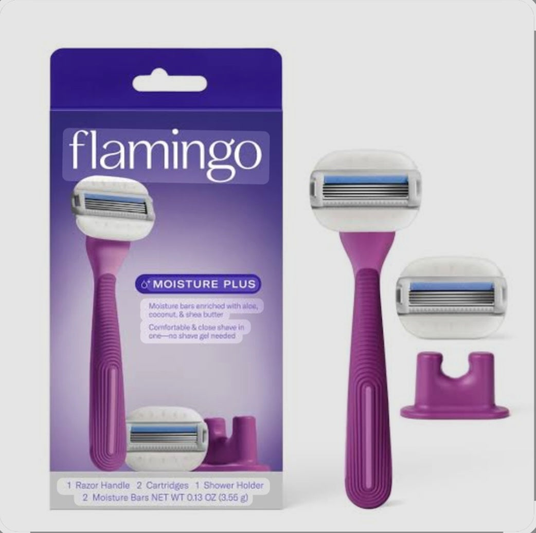 Flamingo Moisture Plus Women's Razor Set