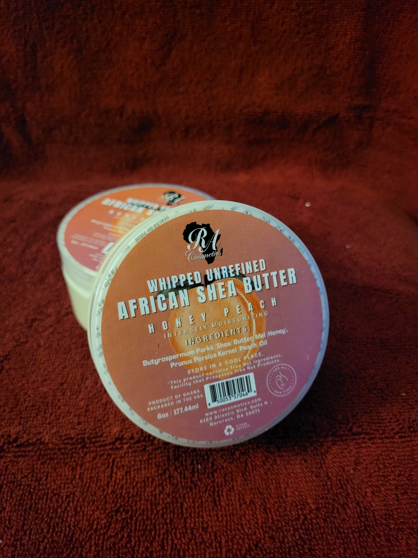 African Shea Butter--Honey Peach,6oz