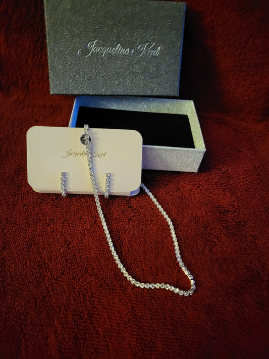 Jacqueline Kent Stainless steel necklace-Earrings