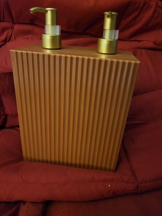 Double Pump Bottle-- Rust Bathroom