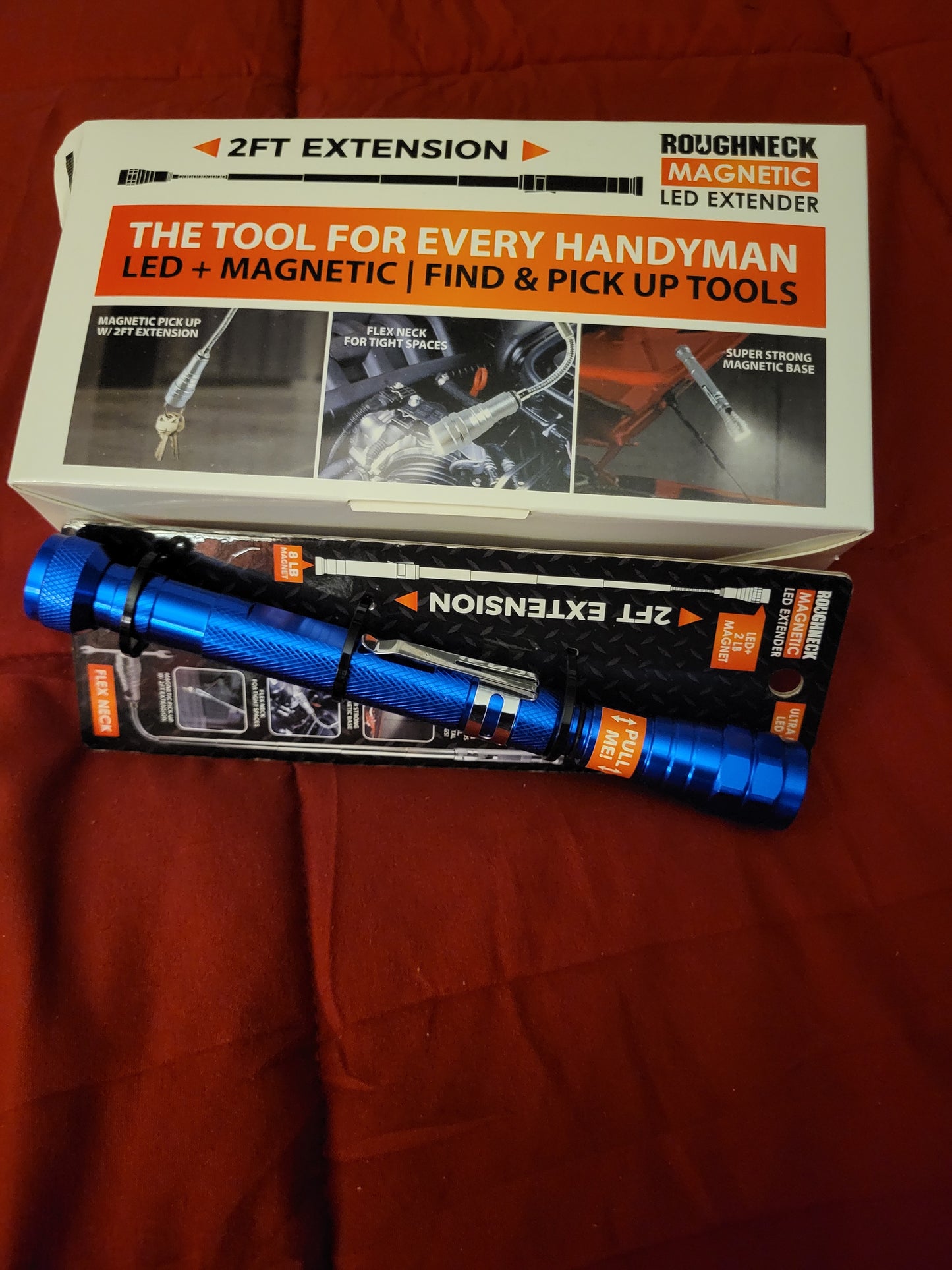 Roughneck 2ft Extender/Magnetic Flashlight