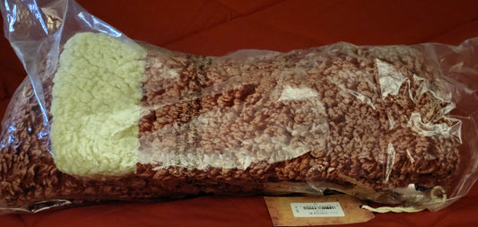 Winter Live Oak Brand Red Sherpa Scarf with Hand Warmer Pockets 80x6”