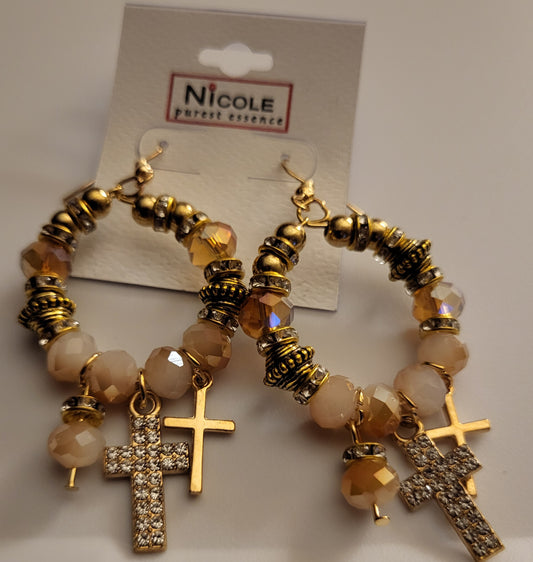 Jewelry Cross Earrings