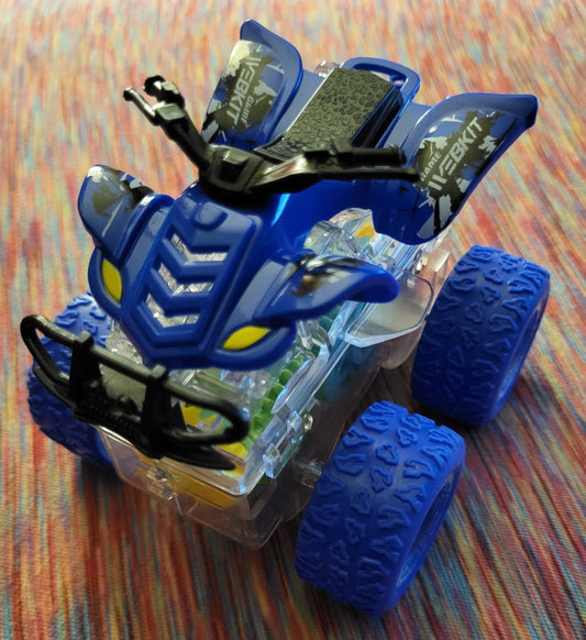 Toy--Light Up Blue Gear Racer