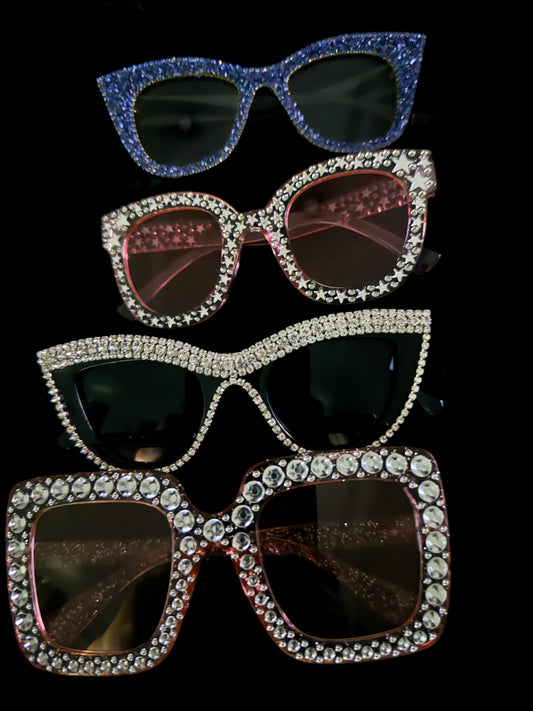 **SALE** 4 Pair Of Stylish Bling Sunglasses!