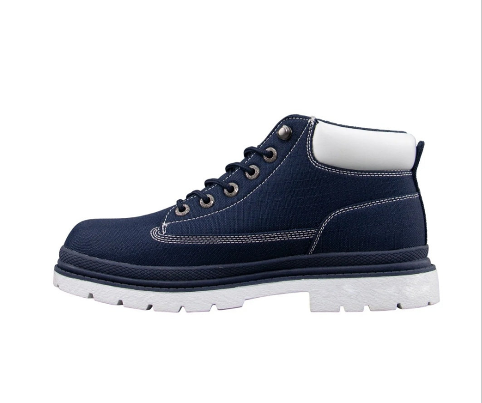 Lugz Men's Drifter Ripstop Chukka Boot-Navy 10 1/2