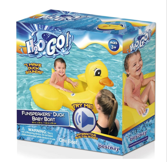 H2O GO! Funspeakers Duck Baby Boat. Push the button for quacking sound!