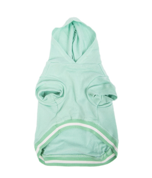 Vibrant Life Green Striped Pull over Pocket Pet Hoodie for Dogs, Small