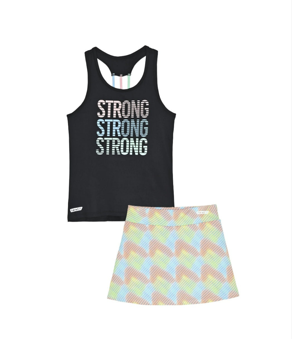 Tank top and Scooter Skirt/short set Size 10/12