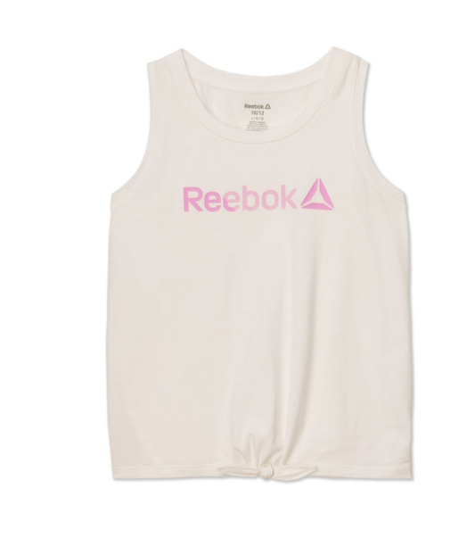 Reebok Girl's Active Tie Front Tank Top, Size large 10-12--TANK TOP ONLY
