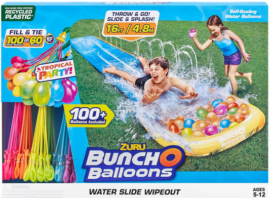 Bunch O Balloons Tropical Party Water Slide Wipeout 1x