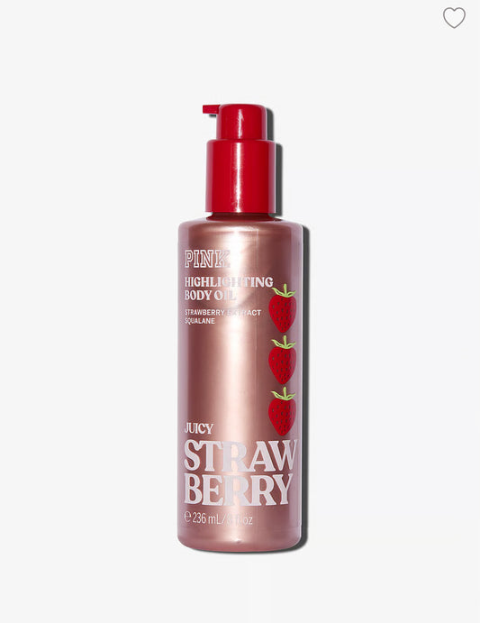 Juicy Strawberry Highlighting Body Oil