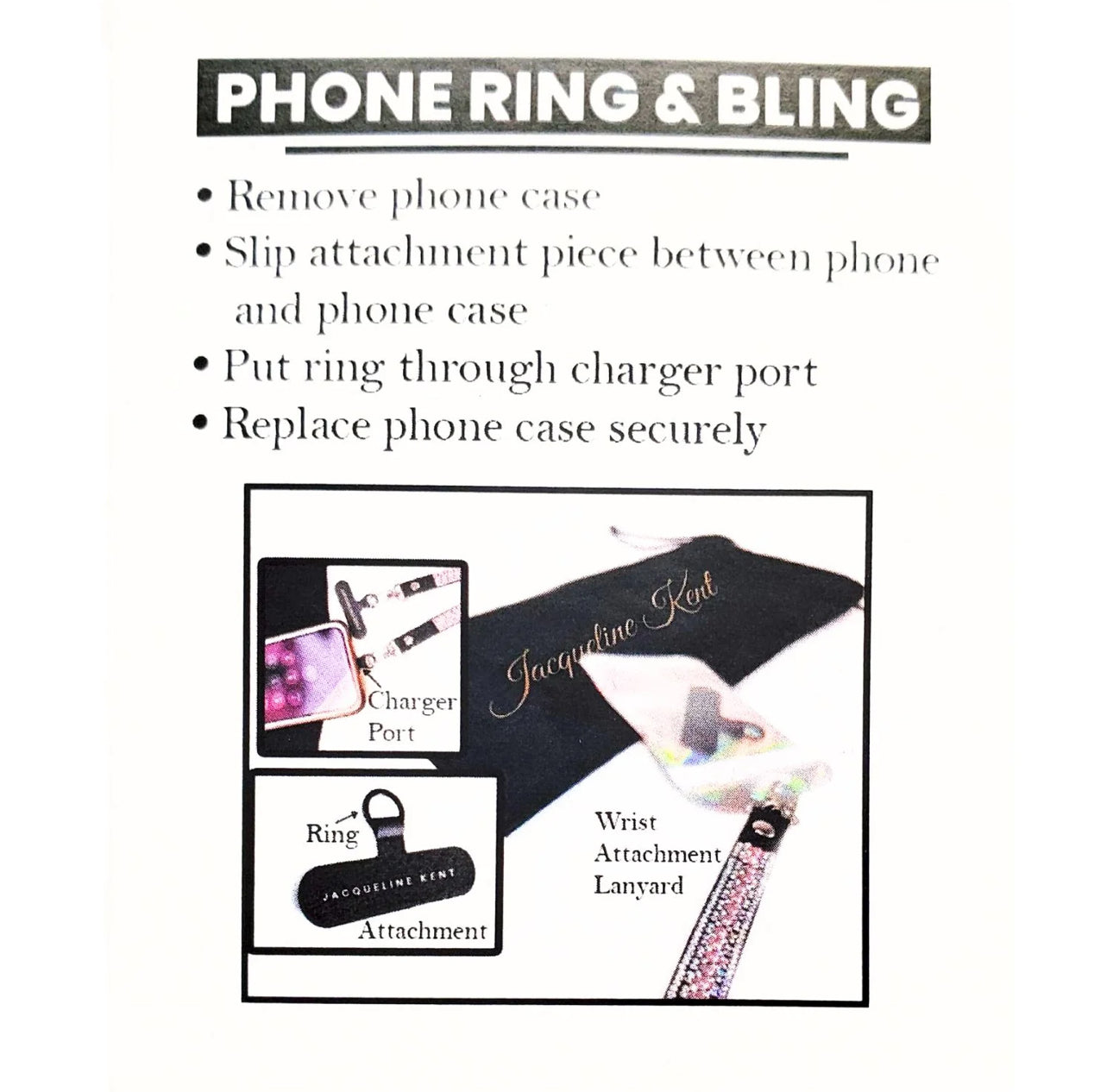 Jacqueline Kent Paw Print Silver AB Phone Wristlet