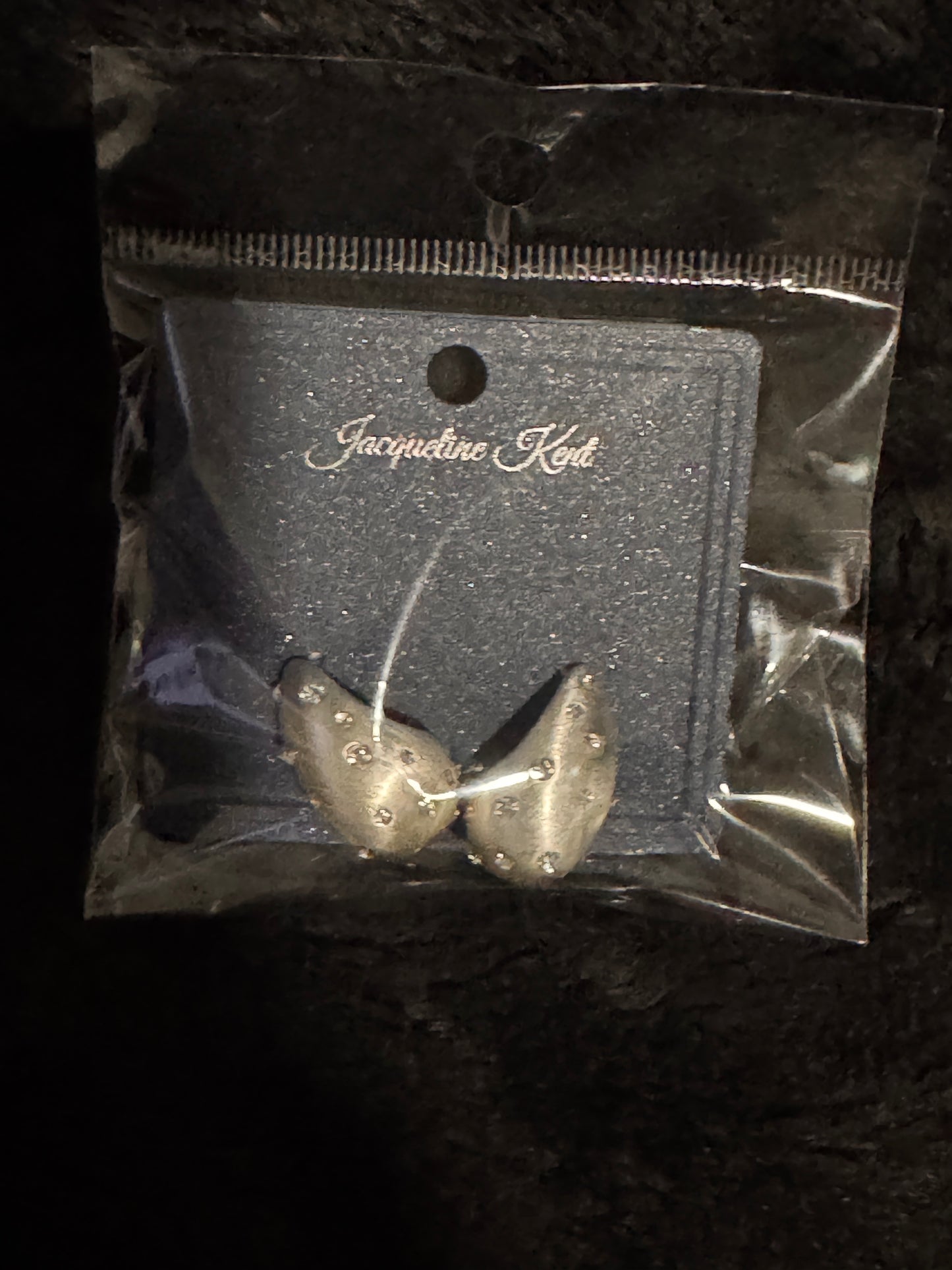 Jacqueline Kent Small Tear Drop Rhinestone Earring, Silver
