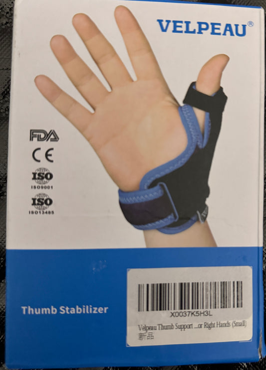 Velpeau Thumb and Wrist Brace Spica Splint for for Arthritis and Support, S